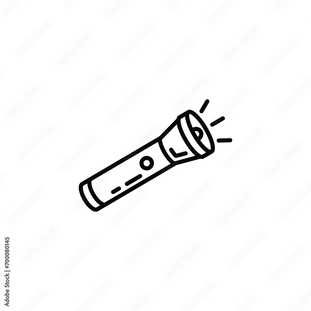 Original vector illustration. Contour icon of a camping lantern. Original vector illustration. Contour icon of a camping lantern.