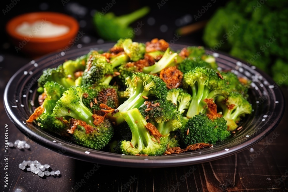 Broccoli salad saut�ed in flavorful spices. Broccoli salad saut�ed in flavorful spices.