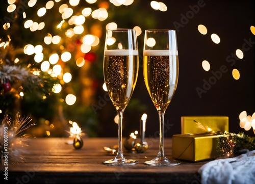 Holiday Spirits: Wine and Champagne in a New Year Toast"
"Glassful of Joy: A Celebration with Christmas Cheer"
"Party Elixir: Sipping Wine for a New Year's Affair Ai generative