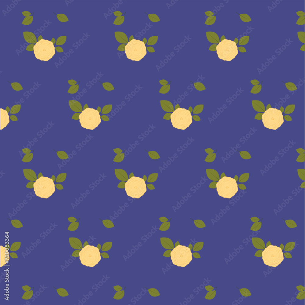 Web Vector illustration. Trendy floral seamless pattern in purple and yellow colors. Web Vector illustration. Trendy floral seamless pattern in purple and yellow colors.