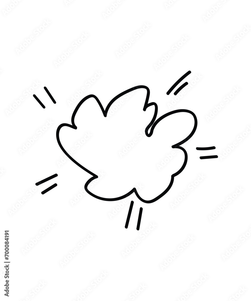 hand drawn bubble icon, vector best line icon.