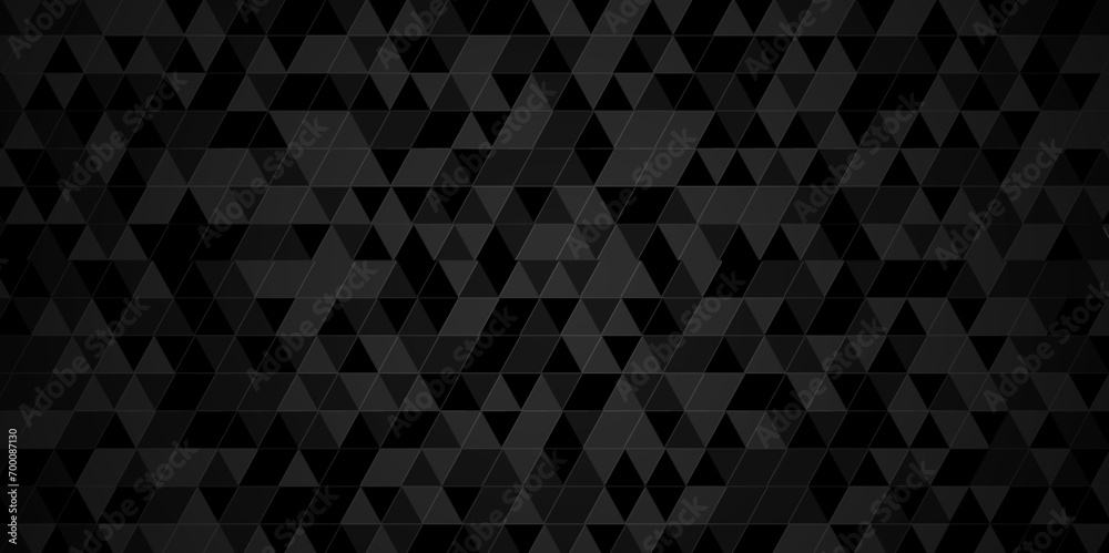 Black and gray square triangle tiles pattern mosaic background. Modern seamless geometric dark black pattern background with lines Geometric print composed of triangles. Black and gray square triangle tiles pattern mosaic background. Modern seamless geometric dark black pattern background with lines Geometric print composed of triangles.