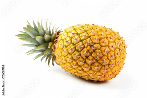 Isolated ripe pineapple