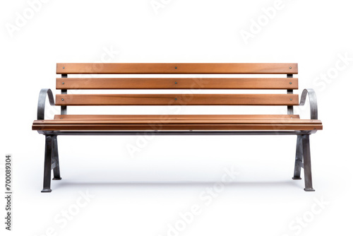 outdoor bench isolated on white