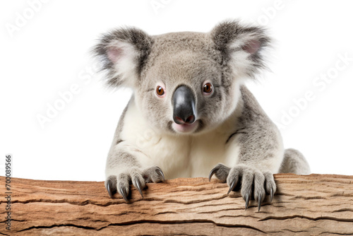 Clear Koala Portrait Shot on a transparent background © AIstudio1