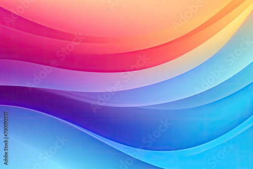 Abstract vector illustration of a smooth  multicolored gradient background resembling a rainbow.