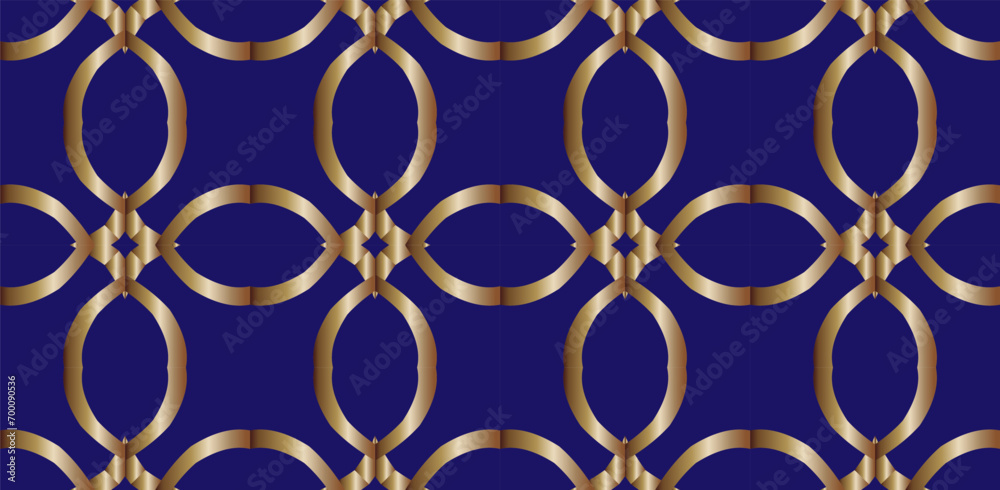 Fototapeta premium Abstract classic golden pattern. Geometric background. Pattern wallpapers and for backgrounds. A popular trend in interior decoration.