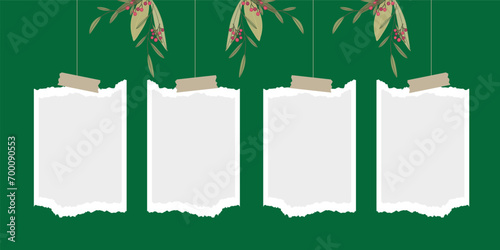 4 photo collage template. vector illustration, new collections