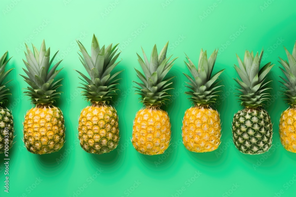 Pineapples in a tropical setting Pineapples in a tropical setting