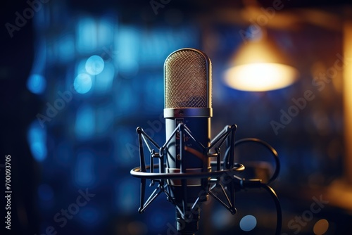 Radio studio microphone