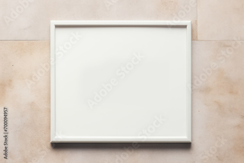 blank photo frame on wall © VIRTUALISTIK