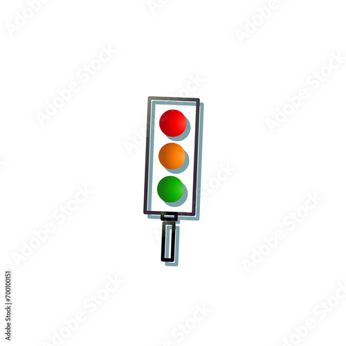 Simple of traffic light icon