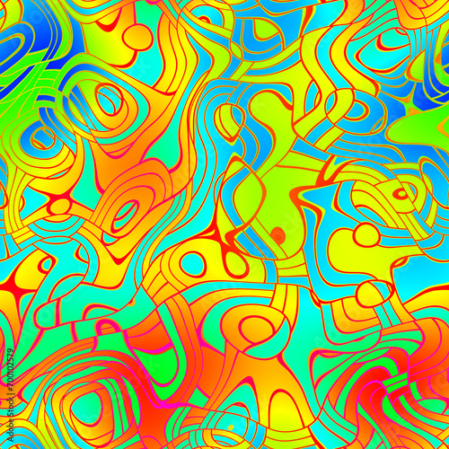 Multicolored grafity seamless pattern. Soft abstract geometric pattern.