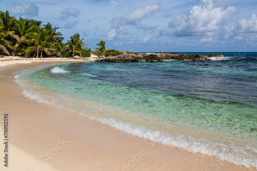 Beach view  Playa Norte  Isla Mujeres  Cancun  Quintana Roo  Mexico