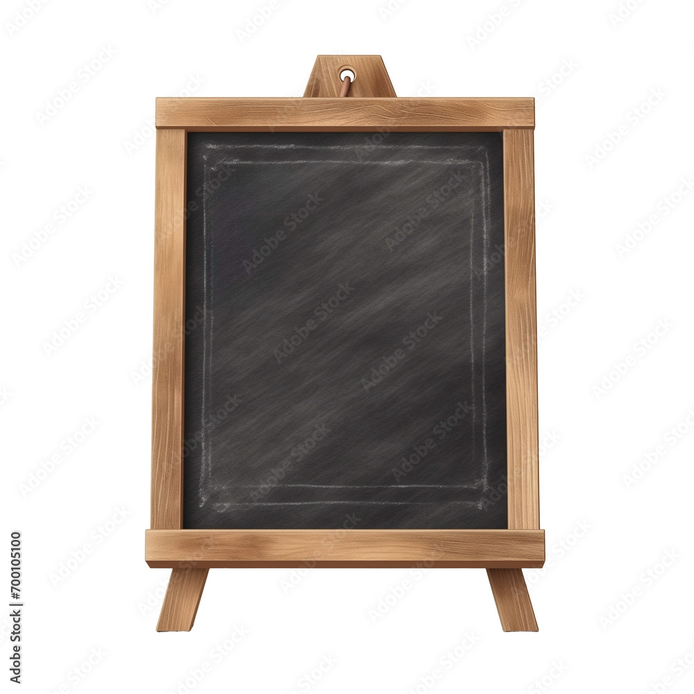 Obraz premium blank blackboard isolated on white