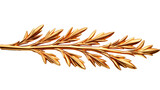 a gold leafy branch with leaves