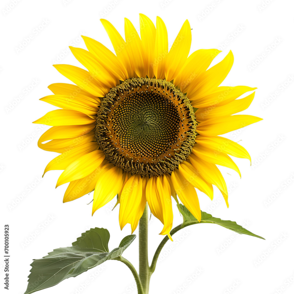 Obraz premium sunflower isolated on transparent background