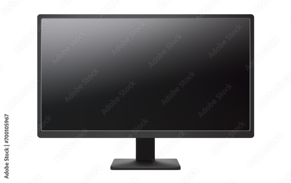 a black computer monitor with a stand a black computer monitor with a stand