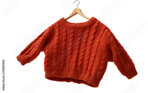 a red sweater on a swinger