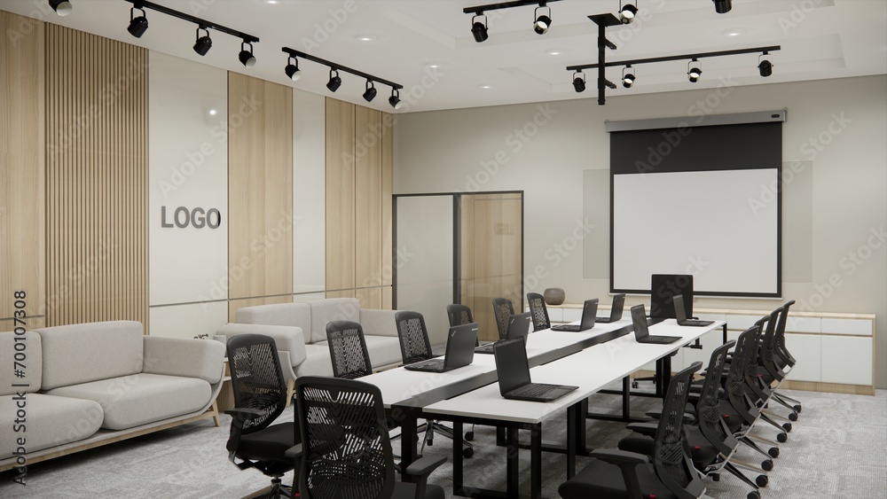 Corporate Office Interior Design 3d Visualization