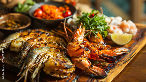 Grilled seafood from Indonesia