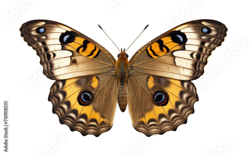 Common Buckeye Butterfly Beauty on Transparent Background