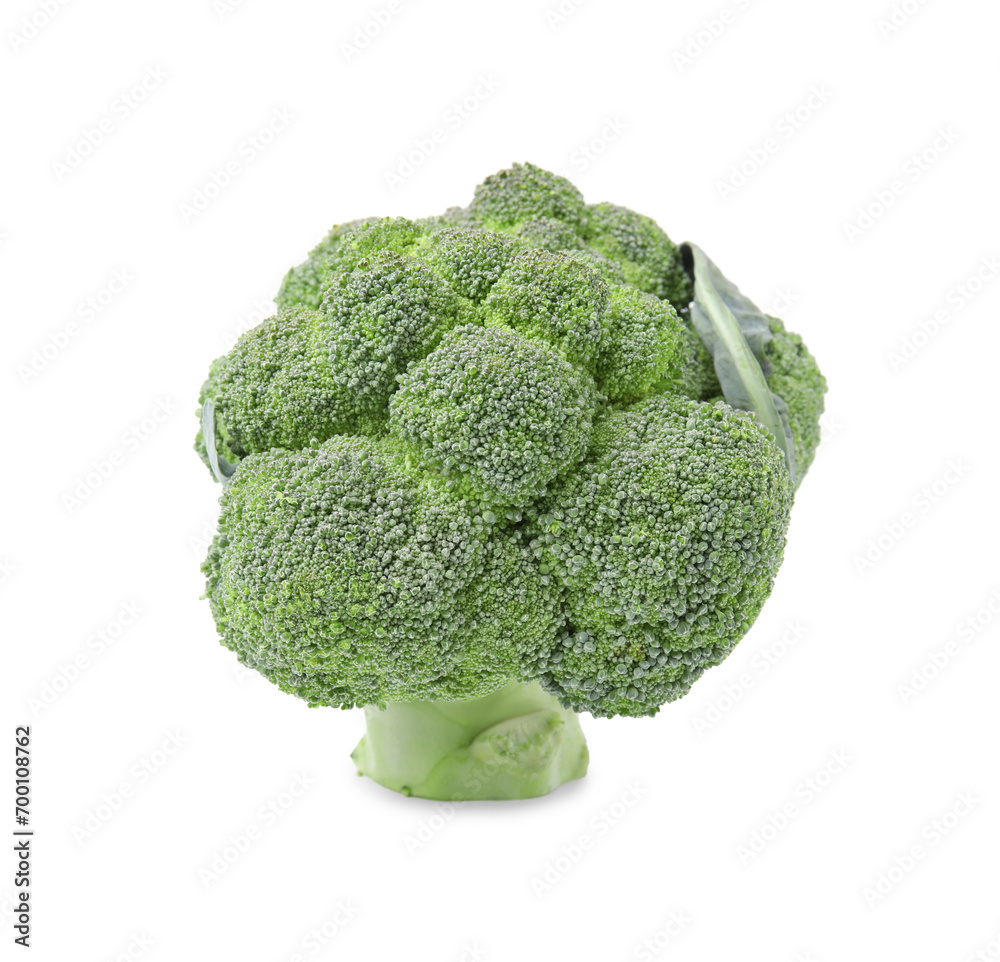 Fresh raw green broccoli isolated on white Fresh raw green broccoli isolated on white