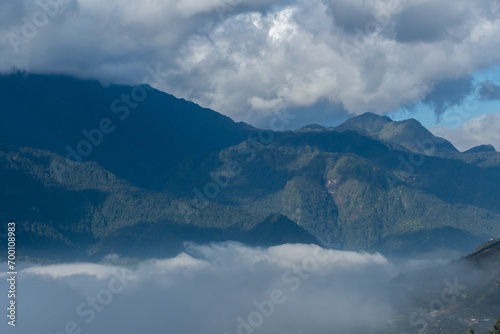 Fansipan Mountain in Sa Pa Province, Northern Vietnam
