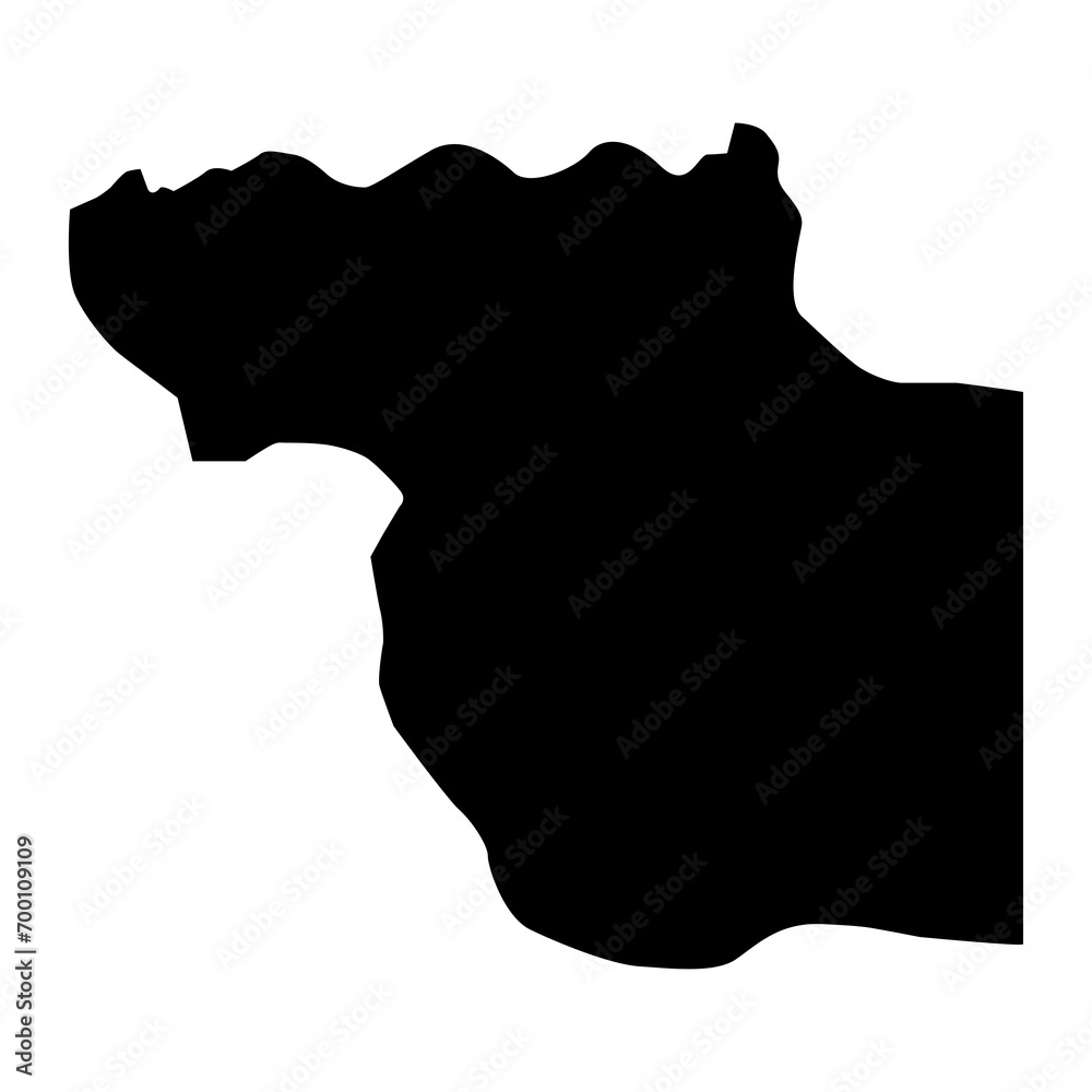 Jufra district map, administrative division of Libya. Vector illustration. Jufra district map, administrative division of Libya. Vector illustration.