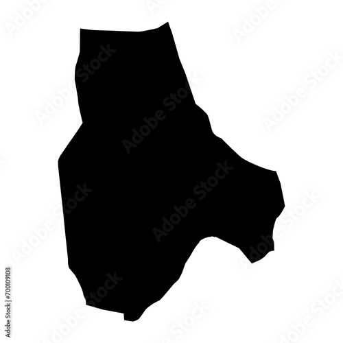 Fototapeta Naklejka Na Ścianę i Meble -  Jabal al Gharbi district map, administrative division of Libya. Vector illustration.