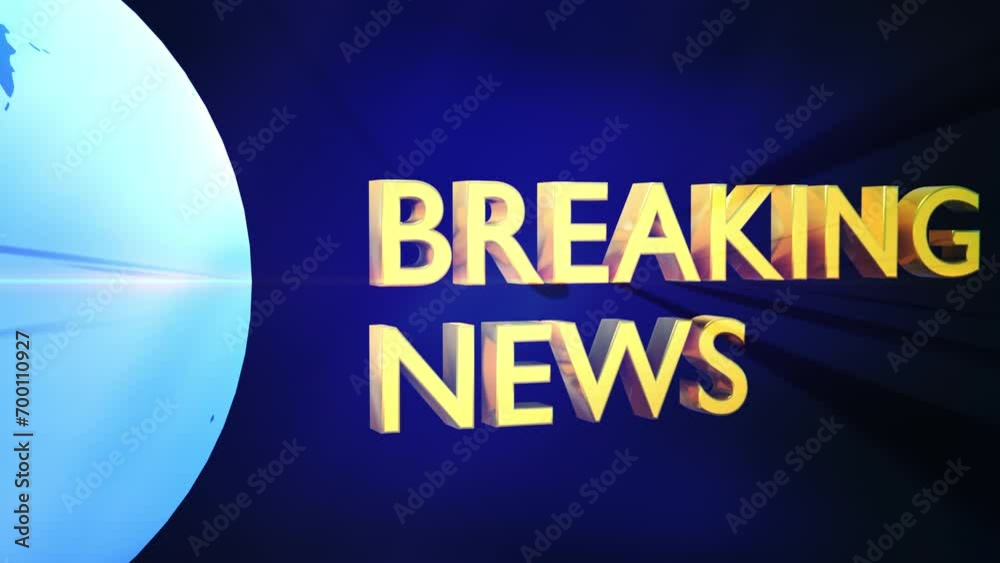 Breaking news intro sequence, 4k