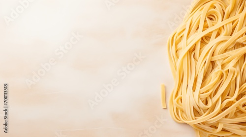 a close up of noodles photo