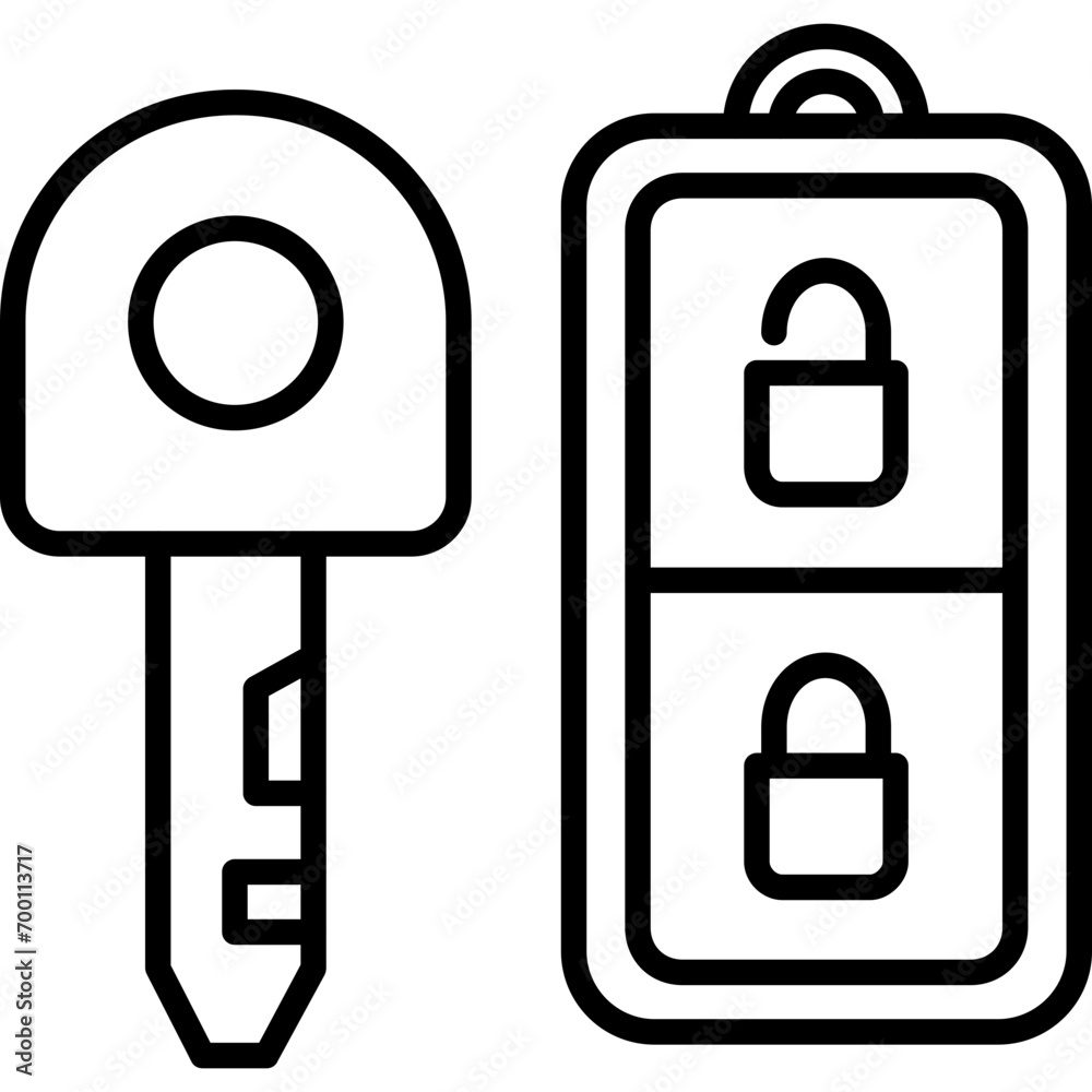 Car Key Icon Car Key Icon