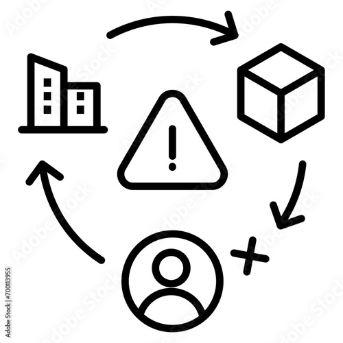Operational Hazard Icon Element For Design