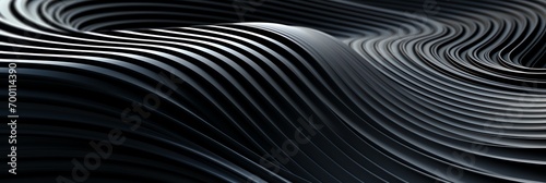 a black and silver wavy lines