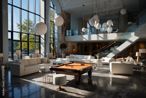 modern billiards club room decoration inspiration ideas photo