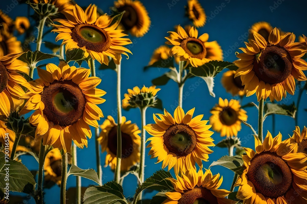 Fototapeta premium sunflowers in the field