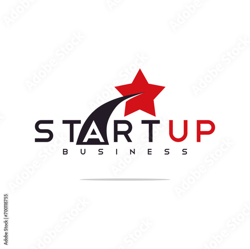 start up modern business logo design. startup template illustration concept.