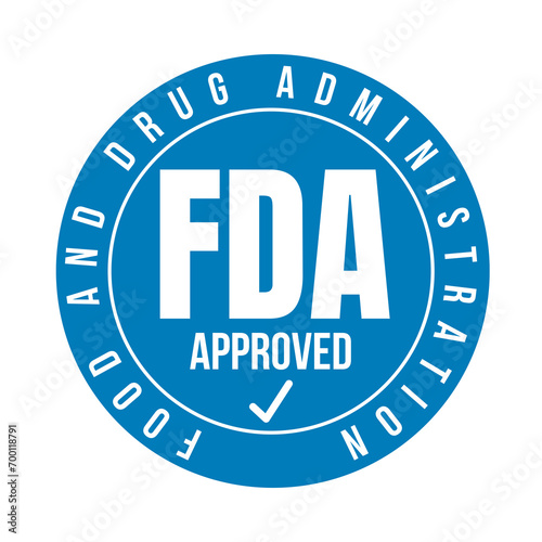 Food and drug administration symbol icon 