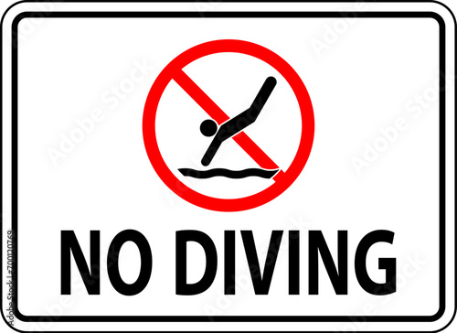 No Diving Sign, No Diving