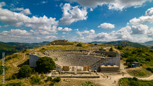 Greek theater of Segesta. Sicily Italy