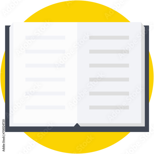 Open Book Vector Icon
