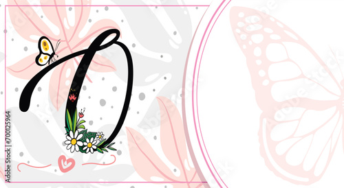 backgroun artwork with letter O