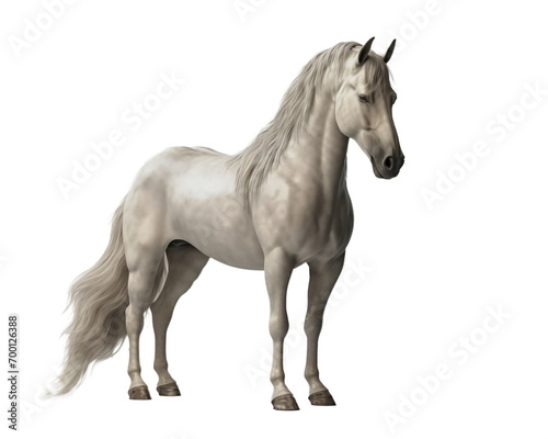 horse isolated on white background © michalsen