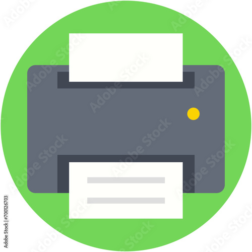 Printer Flat Vector Icon
