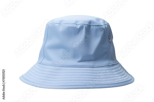 Blue bucket hat isolated on a Transparent background. Generative AI