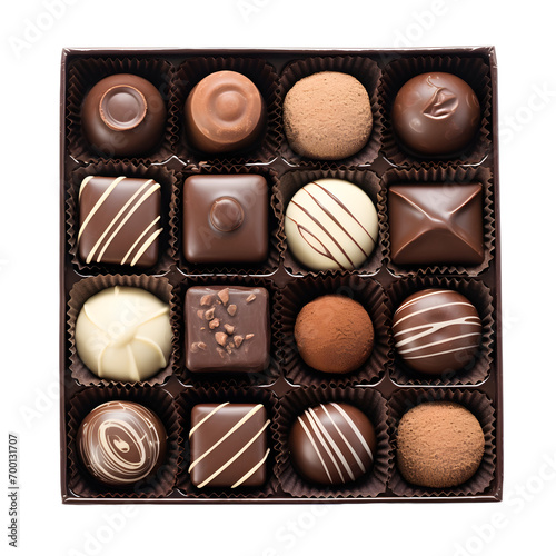 A Box of Valentine Chocolates isolated on transparant background © Rax Qiu