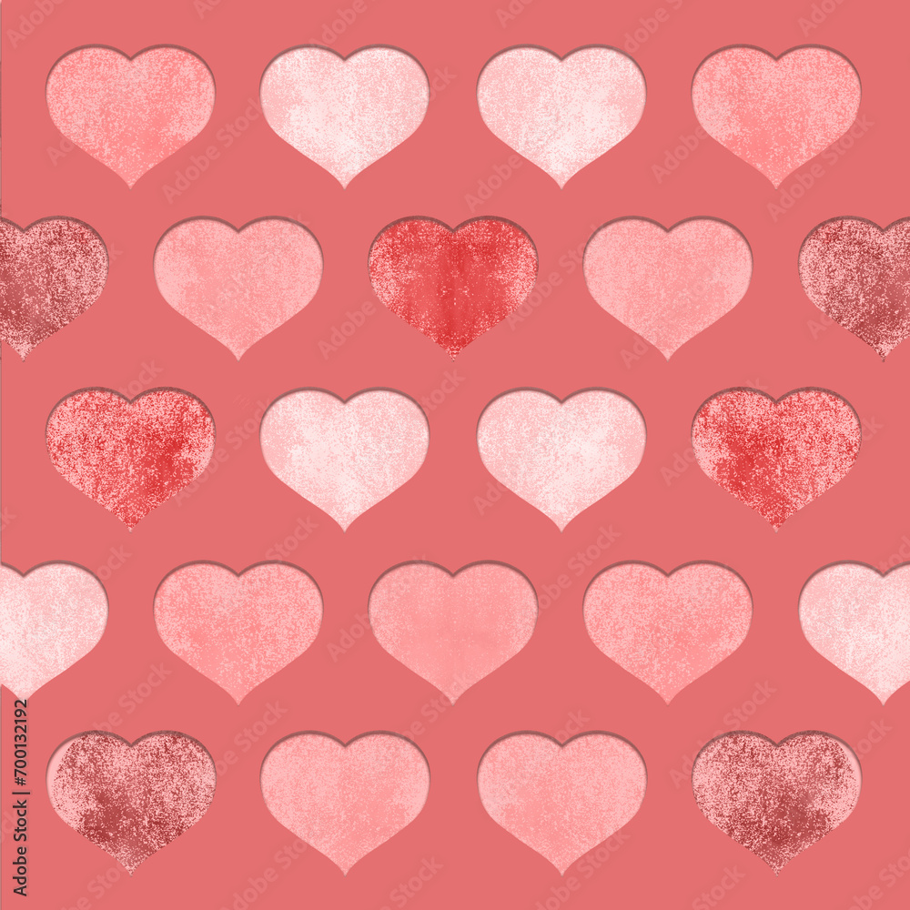 Background with hearts. Love. Valentine's Day.
