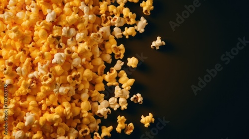 A popcorn poster with copy space wallpaper background