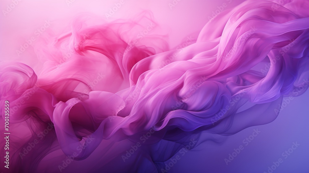Abstract background of blue and pink smoke in the water close-up Abstract background of blue and pink smoke in the water close-up